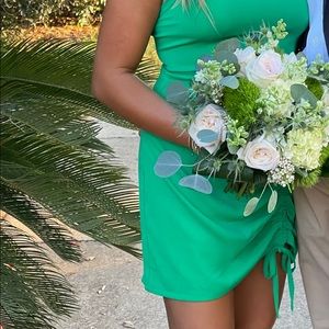 Kelly green cocktail dress